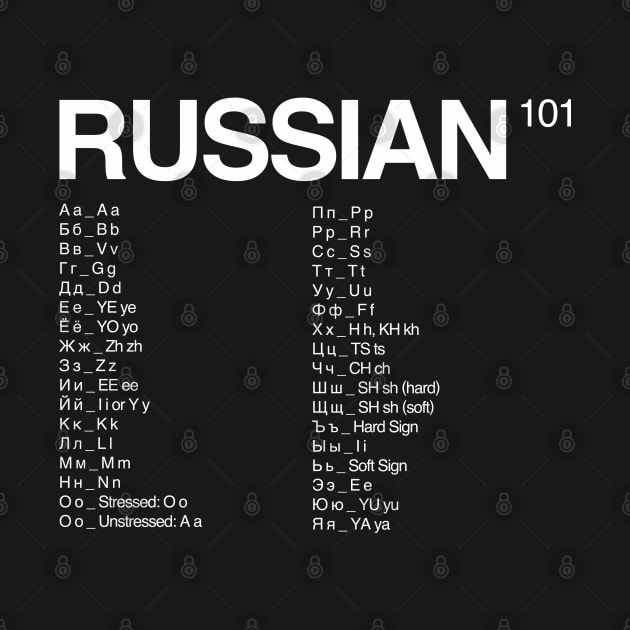 Russian Language 101 - Alphabet by isstgeschichte