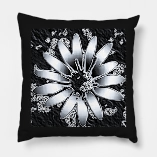 Metallic flower Pillow