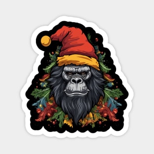 Gorilla Christmas Magnet