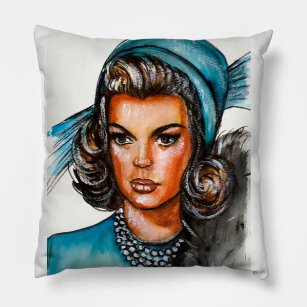 Judy Garland Pillow by Svetlana Pelin