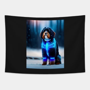 Aussiedoodle with fantasy elements Tapestry