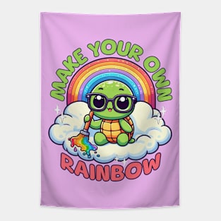 Cute Turtles Make Your Own Rainbow Tapestry