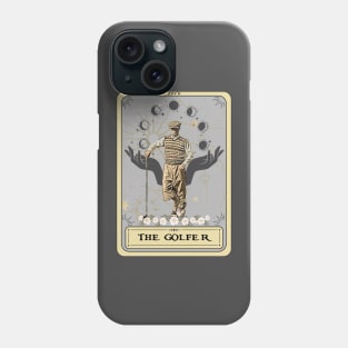 The Golfer Tarot Card, Golf Player Phone Case