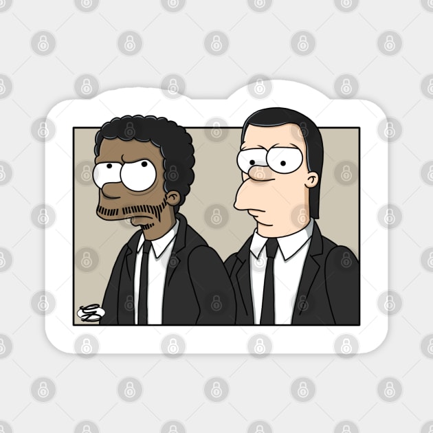 Vincent and Jules Magnet by GarryDeanArt