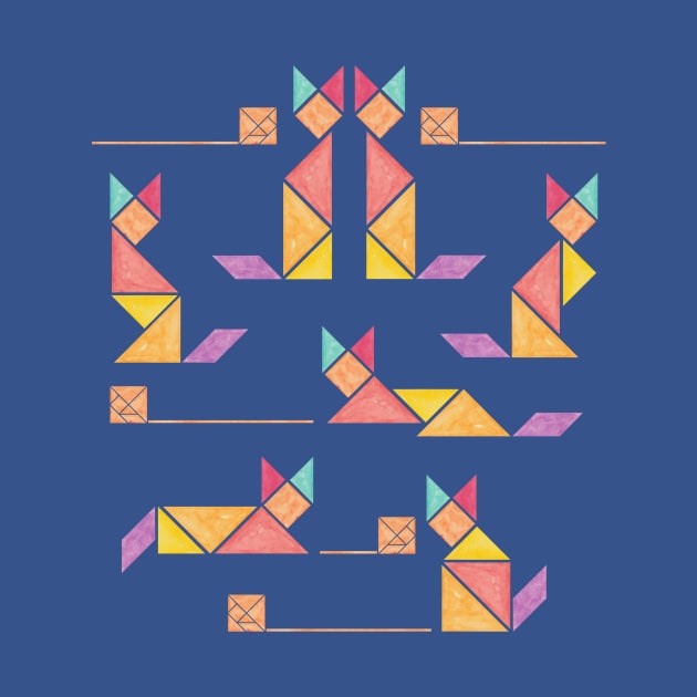 Tangram Cats by Timone