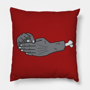 zombie hand trick Pillow