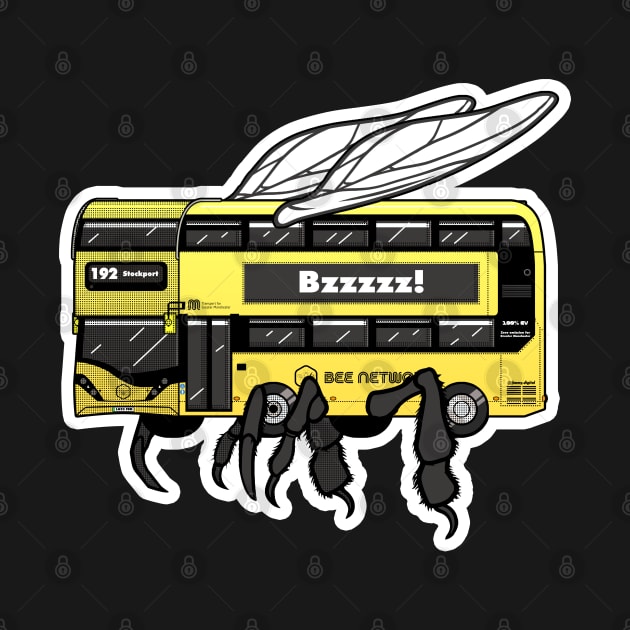 Buzzin' Yellow Bee Network Bus, Transport for Greater Manchester by jimmy-digital