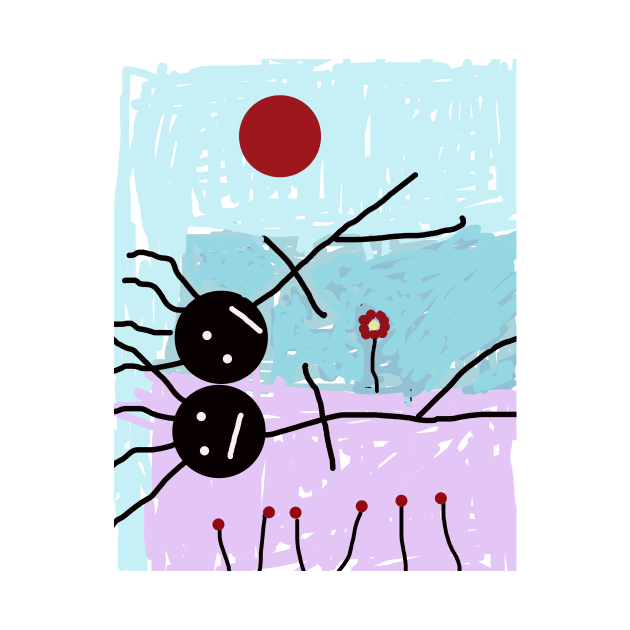 Kids Chatting in the Field Stick Figure by Eigo Wild