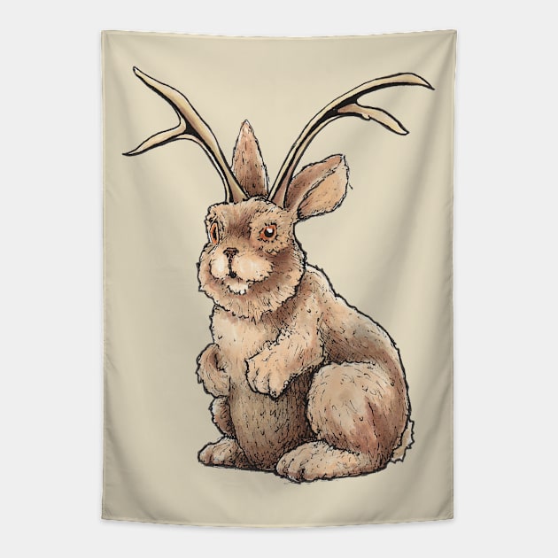 Jackalope Tapestry by Reel Fun Studios