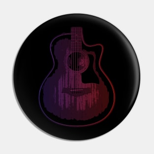 Guitar art | Red Purple Pin