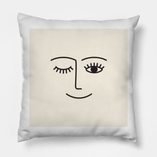 Wink (Off White) Pillow