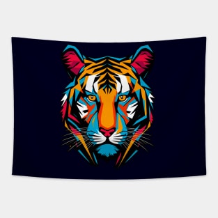 Tiger Head Pop Art Tapestry