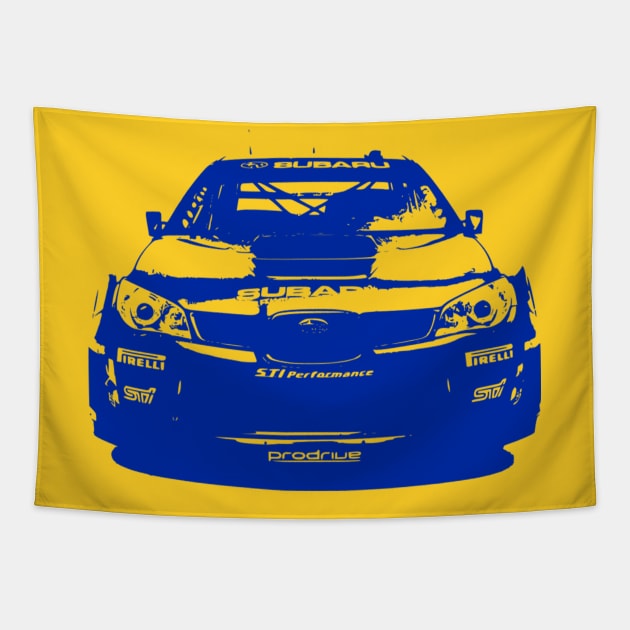 Subaru Impreza WRC STI 2006 Tapestry by CharlieCreator