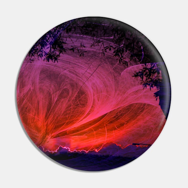 Fiery fractal sunset Pin by hereswendy