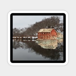 The red house by the lake Magnet