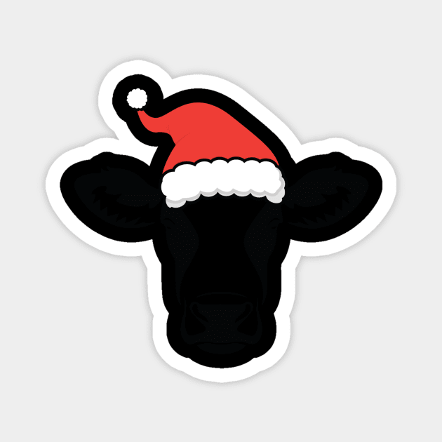 Santa Cow Magnet by StacysCellar