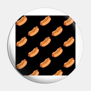 Black Hot Dog Pin