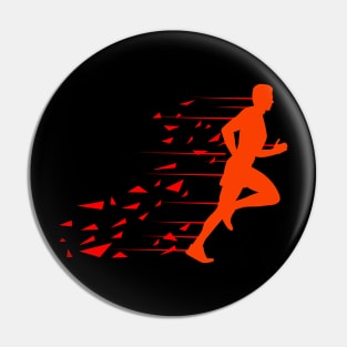 Jogging Man Pin