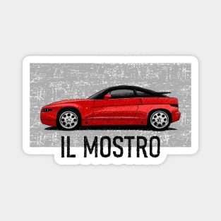 My drawing of the SZ Zagato with the motto "Il Mostro" Magnet