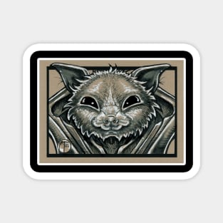 Fruit Bat Friend - Black Outlined Version Magnet