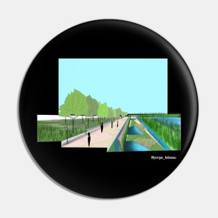 wetland urban park sketch Pin