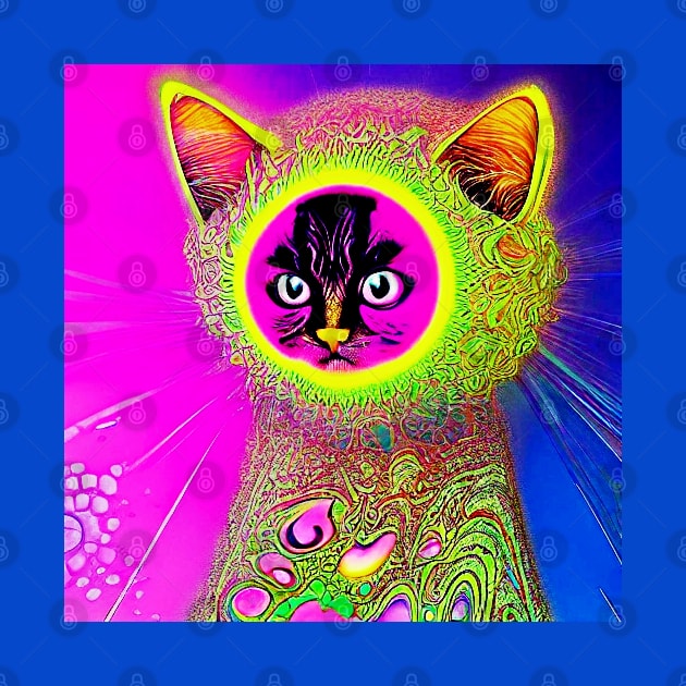 Psychedelic Cat- Mochi by Black Cat Alley