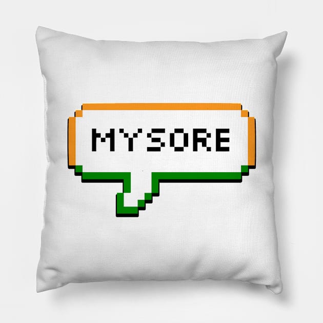 Mysore India Bubble Pillow by xesed