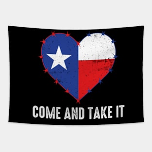 Come And Take It Texas Flag Barbed Wire Patriotic USA Tapestry