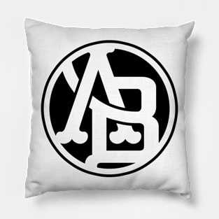 Ab Fitted Logo (Black) Pillow