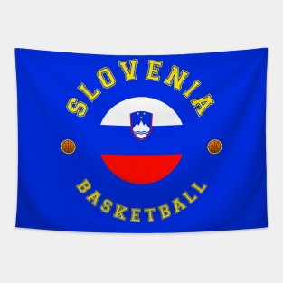 Slovenia Basketball Tapestry