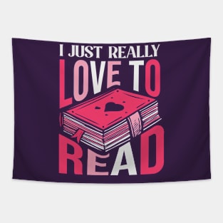 I Just Really Love to Read // Book Lover Tapestry