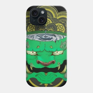 a chinese lion mandala Phone Case