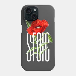 Stoic Red Flower Phone Case