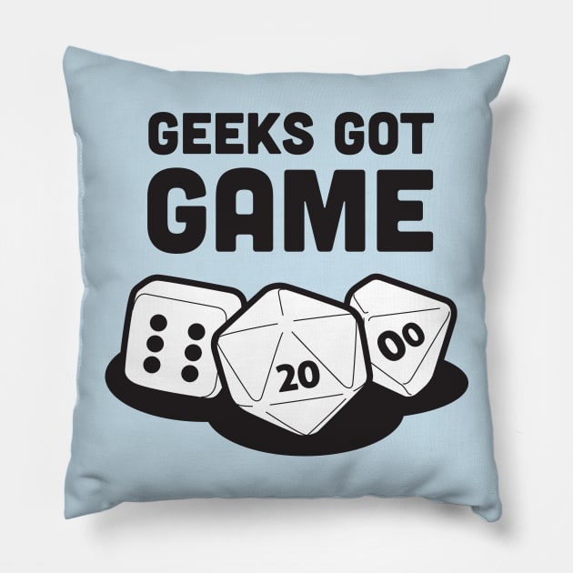 Geeks got game Pillow by Geekenheim