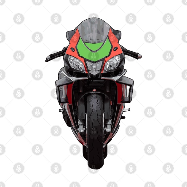 RSV4 RF Front View Illustration by KAM Std