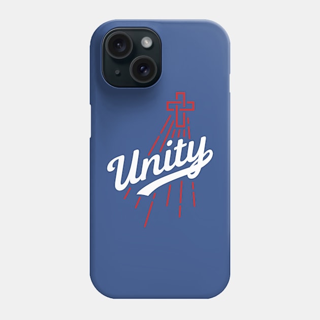 Unity Baseball Logo (on DARK) Phone Case by UBC Tees