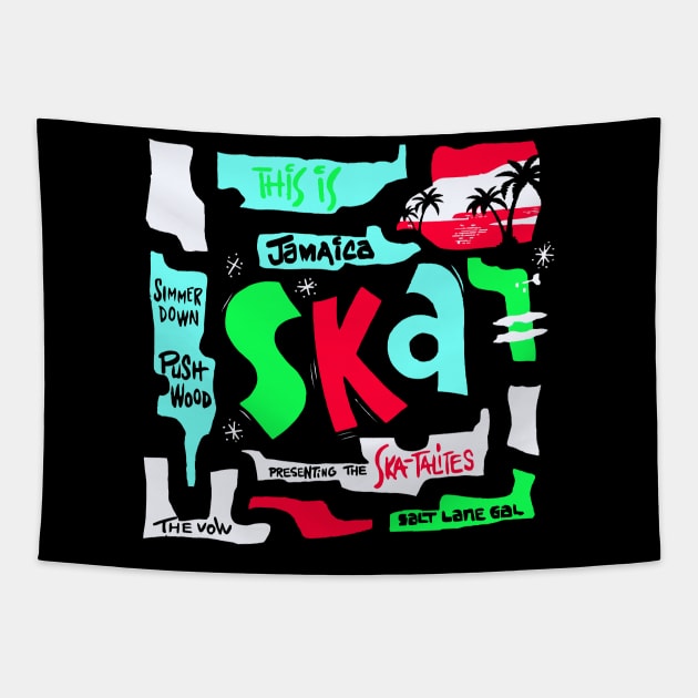 Jamaica Ska Tapestry by Beatrick