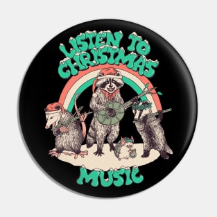 Listen To Christmas Music Pin