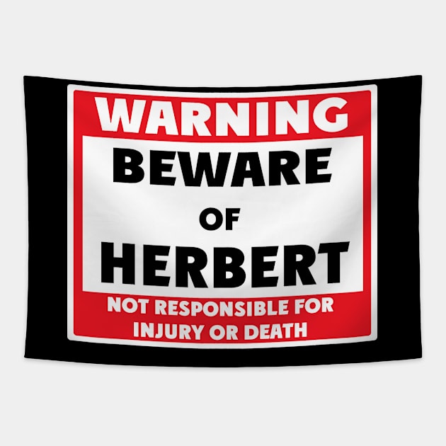 Beware of Herbert Tapestry by BjornCatssen