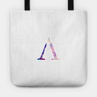 Rainbow Marble Lambda Tote