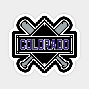 Colorado Rockies Baseball Magnet