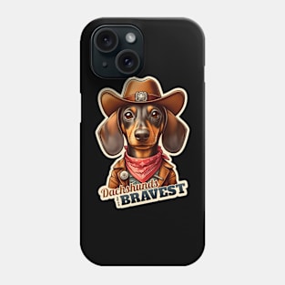 Dachshund cowboy Phone Case