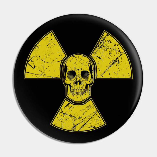 Radioactive Skull Pin by FunawayHit