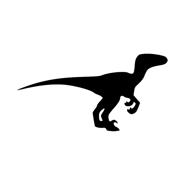 Baby Raptor Dinosaur Silhouette by AustralianMate