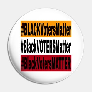 Black Voters Matter - Tri-Color - Front Pin