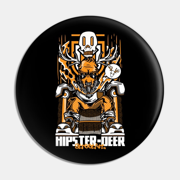 HIPSTER DEER Pin by Aleh