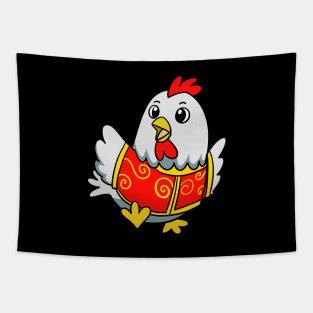 Chicken Zodiac Tapestry