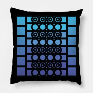 “Dimensional Alignment” - V.3 Blue - (Geometric Art) (Dimensions) - Doc Labs Pillow