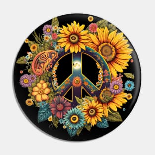 Peace Daisy Pin