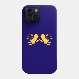 Twin angel Fairies in Yellow Phone Case